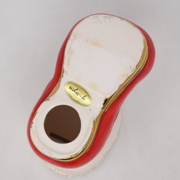 VTG Spaghetti Trim Wyatt Dunagan Williams Karoff Santa Christmas Boot Bank Japan - Picture 7 of 15